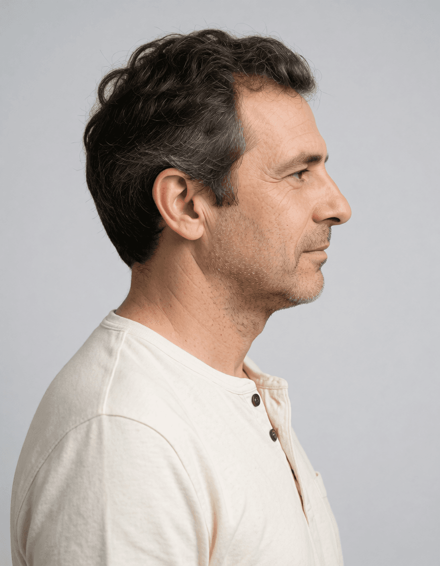 Davi: Perfil oposto. Imagem gerada por IA.