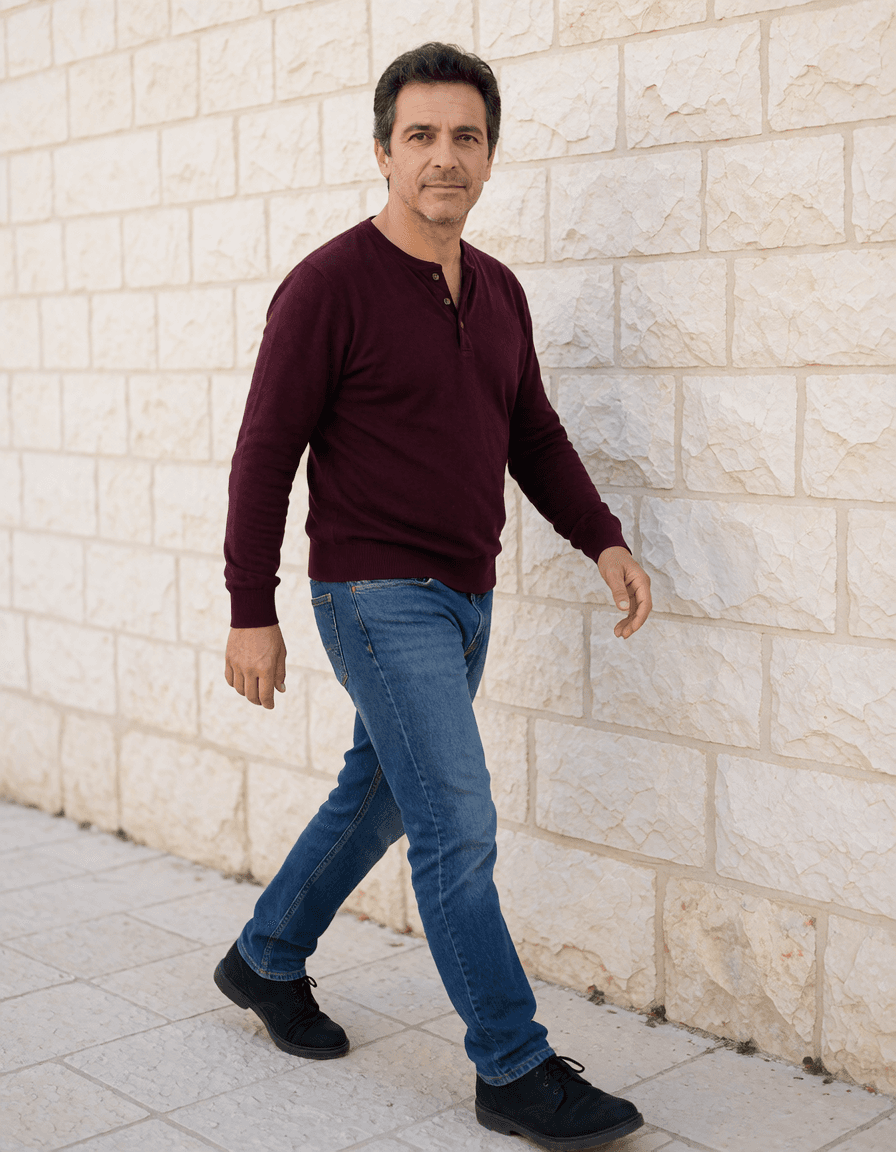 Davi: Caminhada · movimento. Imagem gerada por IA.